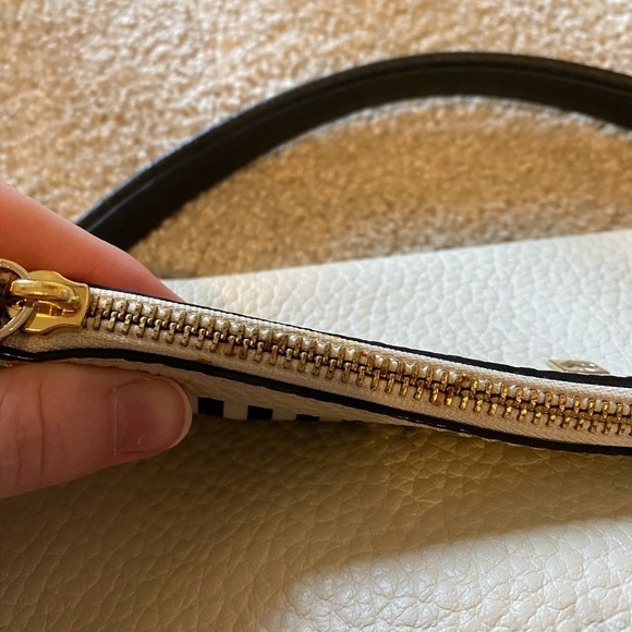 Kate Spade Black and White Fold Over Purse - Picture 3 of 16